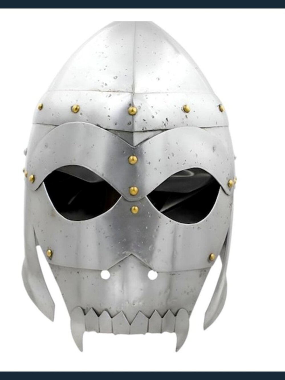 Dark Warrior Steel Helmet — Wearable Medieval LARP & Halloween Costume Armor